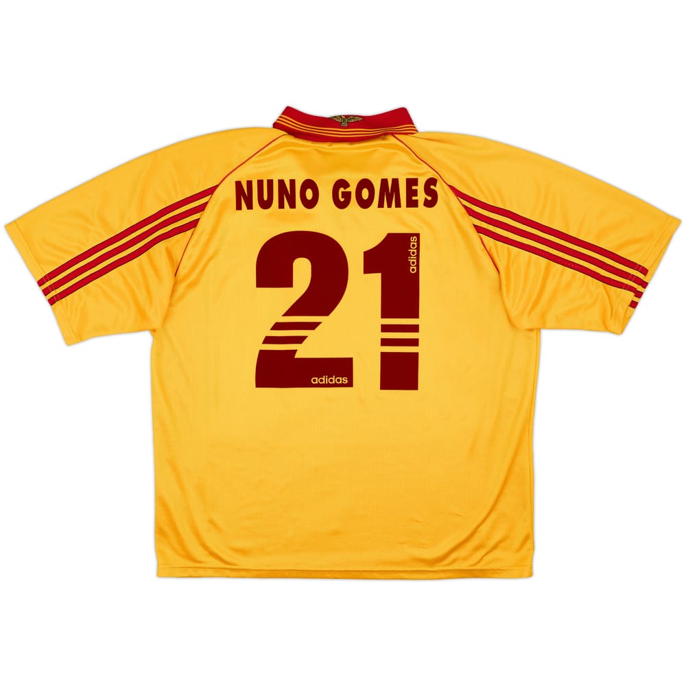Camiseta de visitante del Benfica 1998-99 Nuno Gomes #21 - 6/10 - (XL)