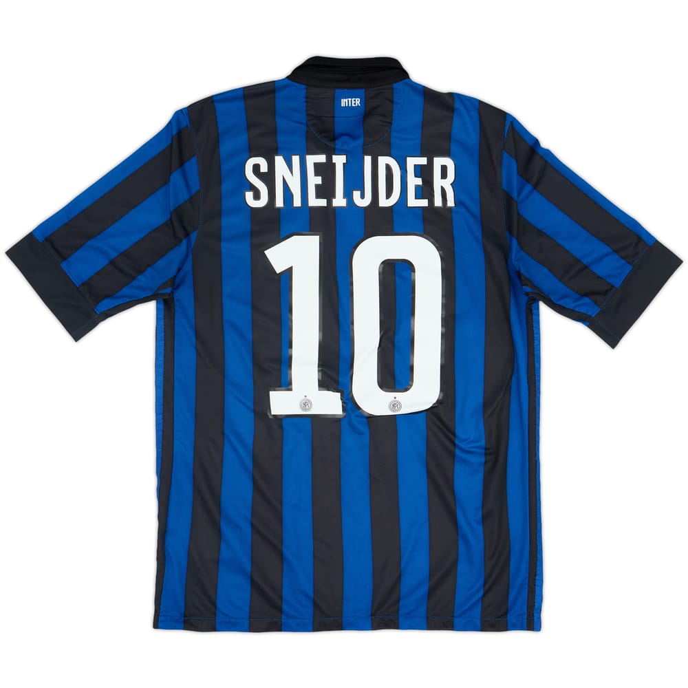 2011-12 Inter Milan Home Shirt Sneijder #10 - 7/10 - (M)