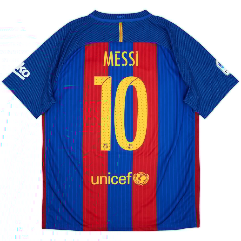 2016-17 Barcelona Home Shirt Messi #10 - 9/10 - (L)