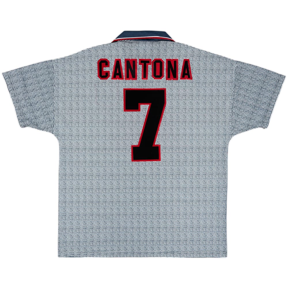 1995-96 Manchester United Away Shirt Cantona #7 - 8/10 - (XL)
