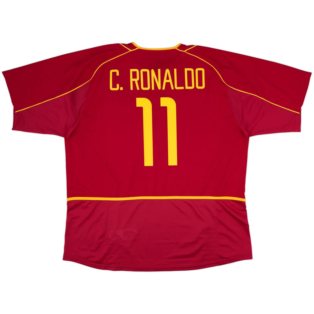 2002-04 Portugal Home Shirt C.Ronaldo #11 - 9/10 - (XXL)