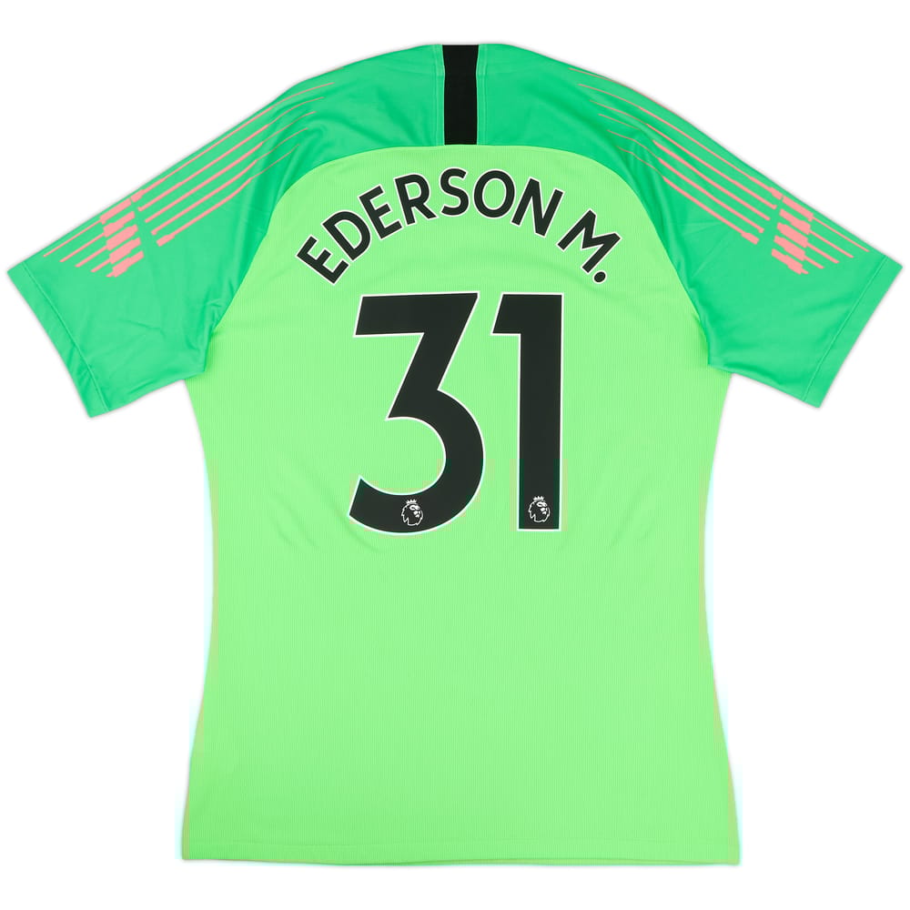 2018-19 Manchester City Authentic GK S/S Shirt Ederson M. #31 - 10/10 - (L)