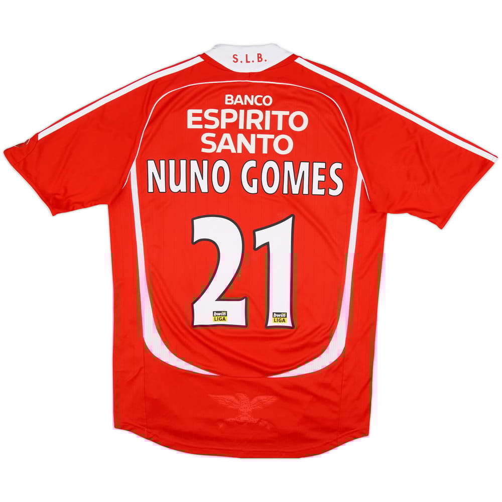 2006-07 Benfica Home Shirt Nuno Gomes #21 - 8/10 - (M)