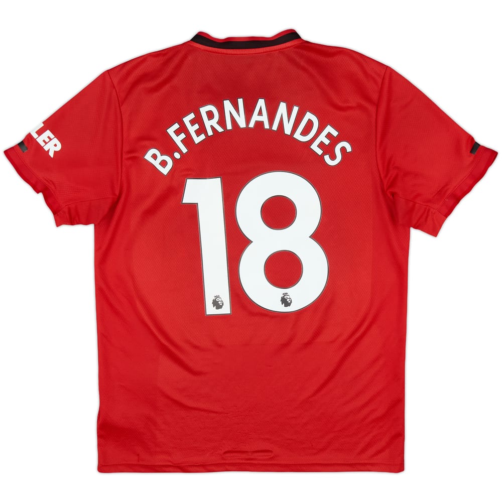 2019-20 Manchester United Home Shirt B.Fernandes #18 - 4/10 - (M)