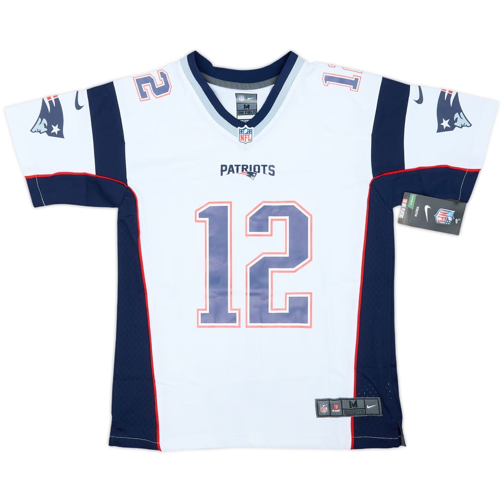 2012-19 New England Patriots Brady #12 Nike Game Away Jersey (11-12 Years)
