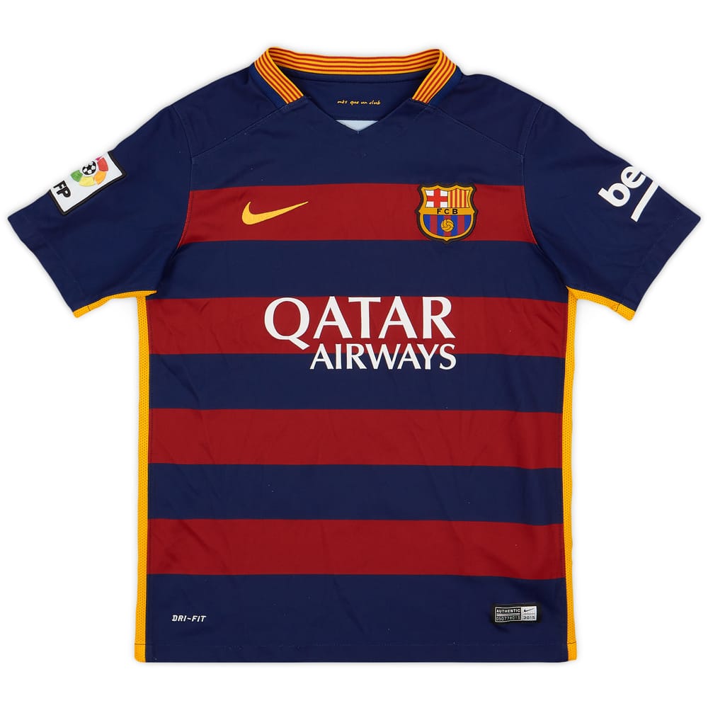 2015-16 Barcelona Home Shirt - 9/10 - (M.Boys)