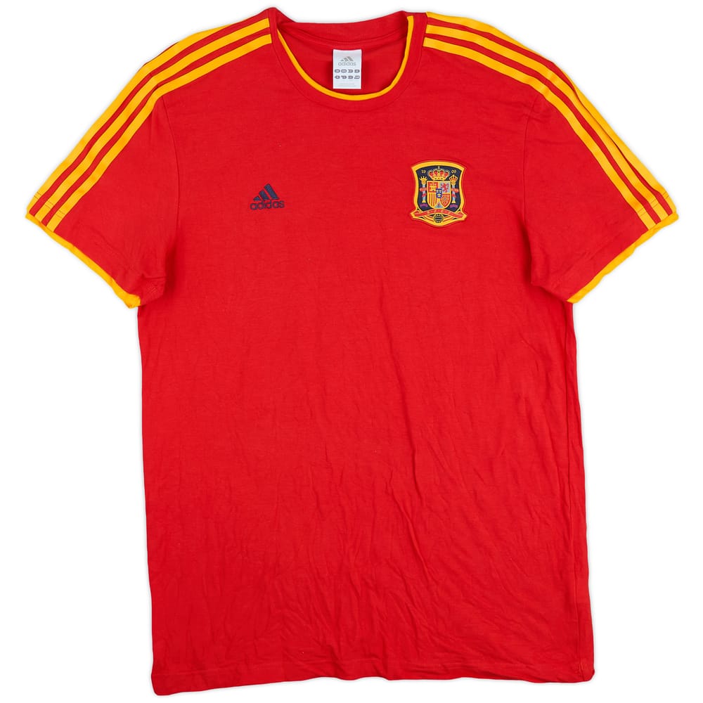 2009-10 Spain adidas Cotton Tee - 9/10 - (L)