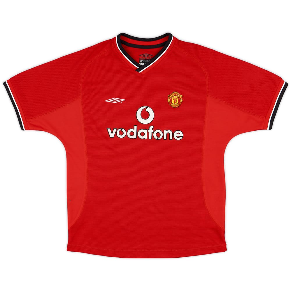 2000-02 Manchester United Home Shirt - 8/10 - (L.Boys)