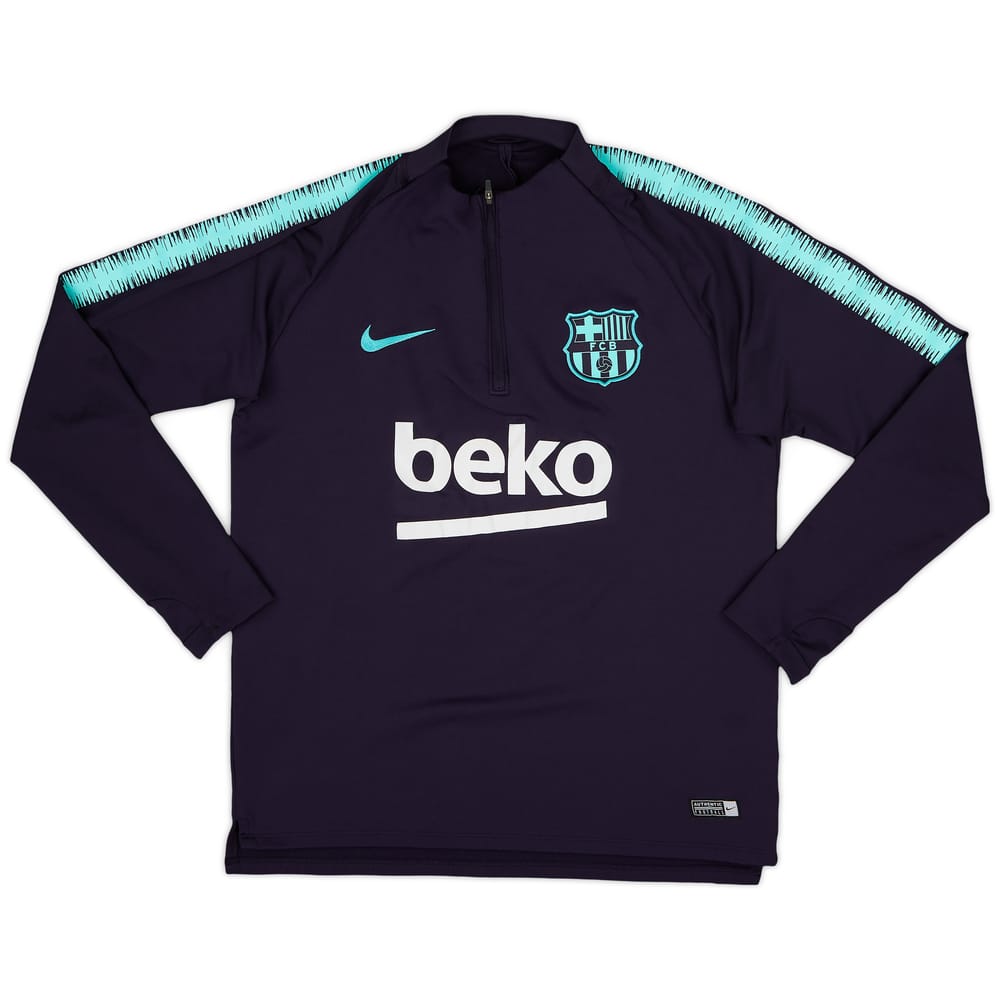 2019-20 Barcelona Nike 1/4 Zip Drill Top - 7/10 - (M)