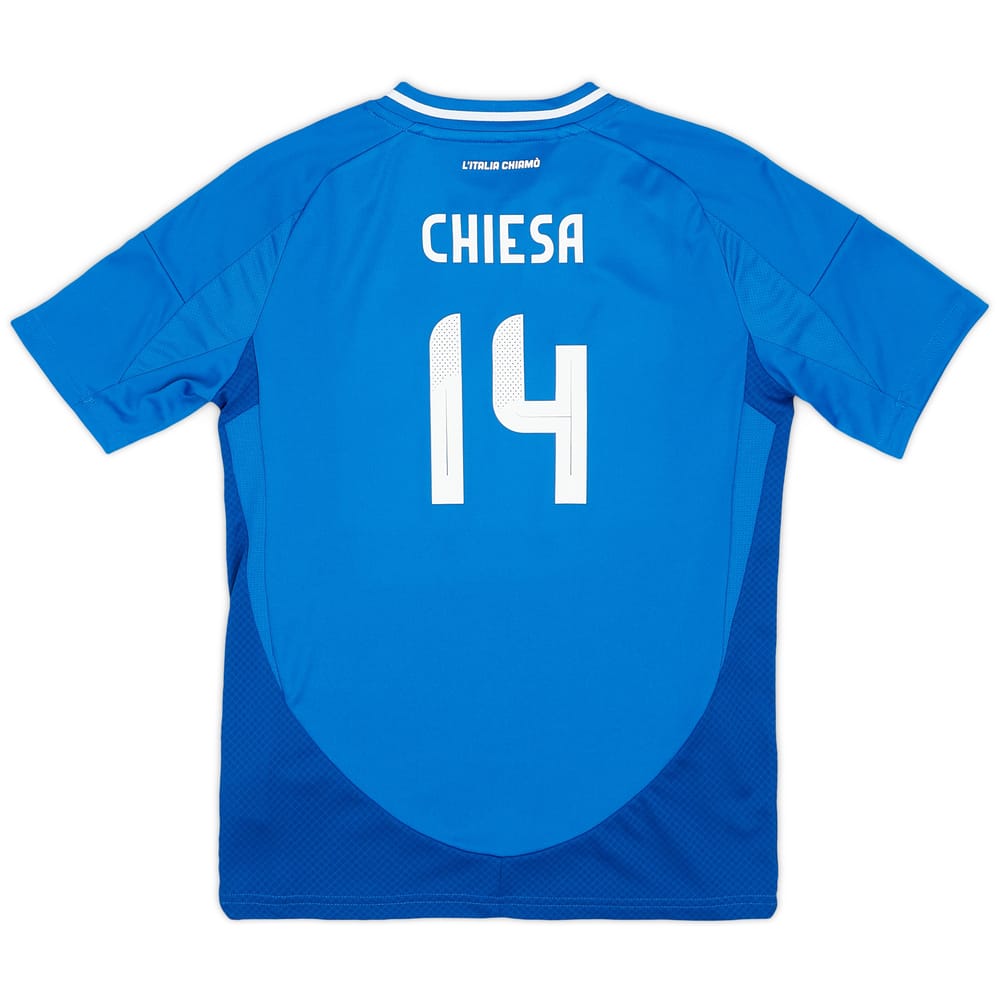 2024-25 Italy Home Shirt Chiesa #14 (KIDS)