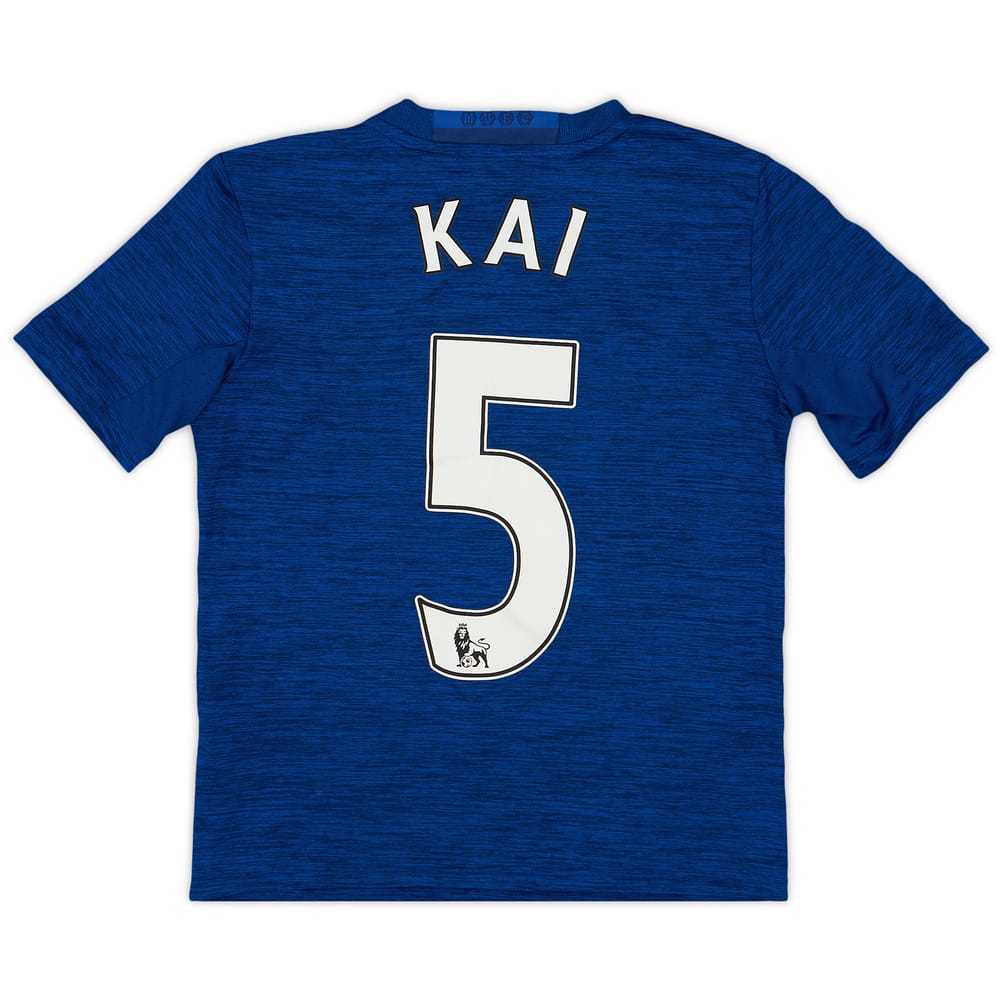 2016-17 Manchester United Away Shirt Kai #5 - 6/10 - (S.Boys)