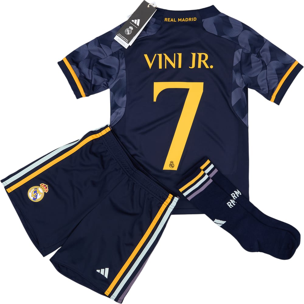 2023-24 Real Madrid Away Full Kit Vini Jr. #7 (5-6 Years)