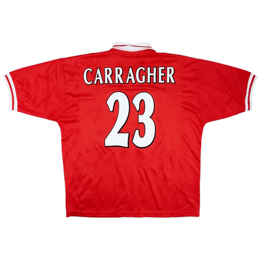 1996-98 Liverpool Home Shirt Carragher #23 - 8/10 - (XL)