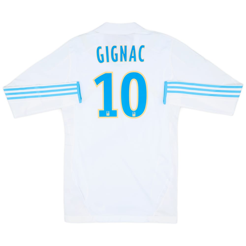 2011-12 Olympique Marseille Player Issue TechFit Home L/S Shirt Gignac #10 (L)