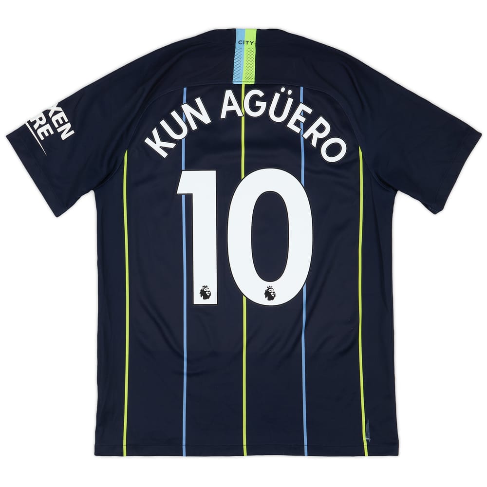 2018-19 Manchester City Away Shirt Kun Aguero #10 - 8/10 - (M)
