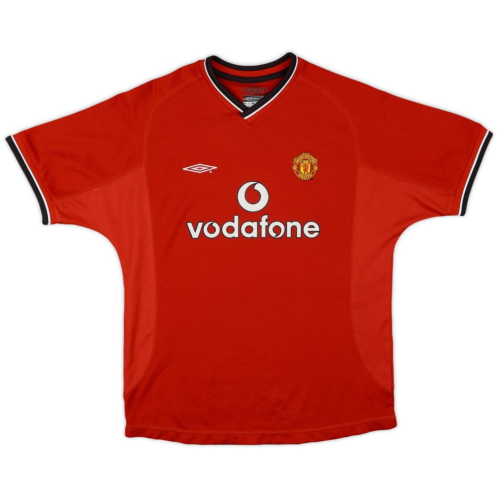 2000-02 Manchester United Home Shirt - 9/10 - (L.Boys)