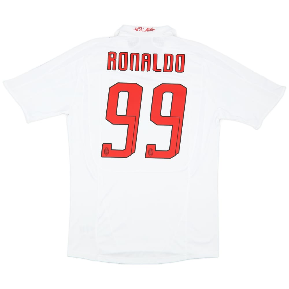 2007-08 AC Milan Player Issue Away Shirt Ronaldo #99 - 10/10 - (L)