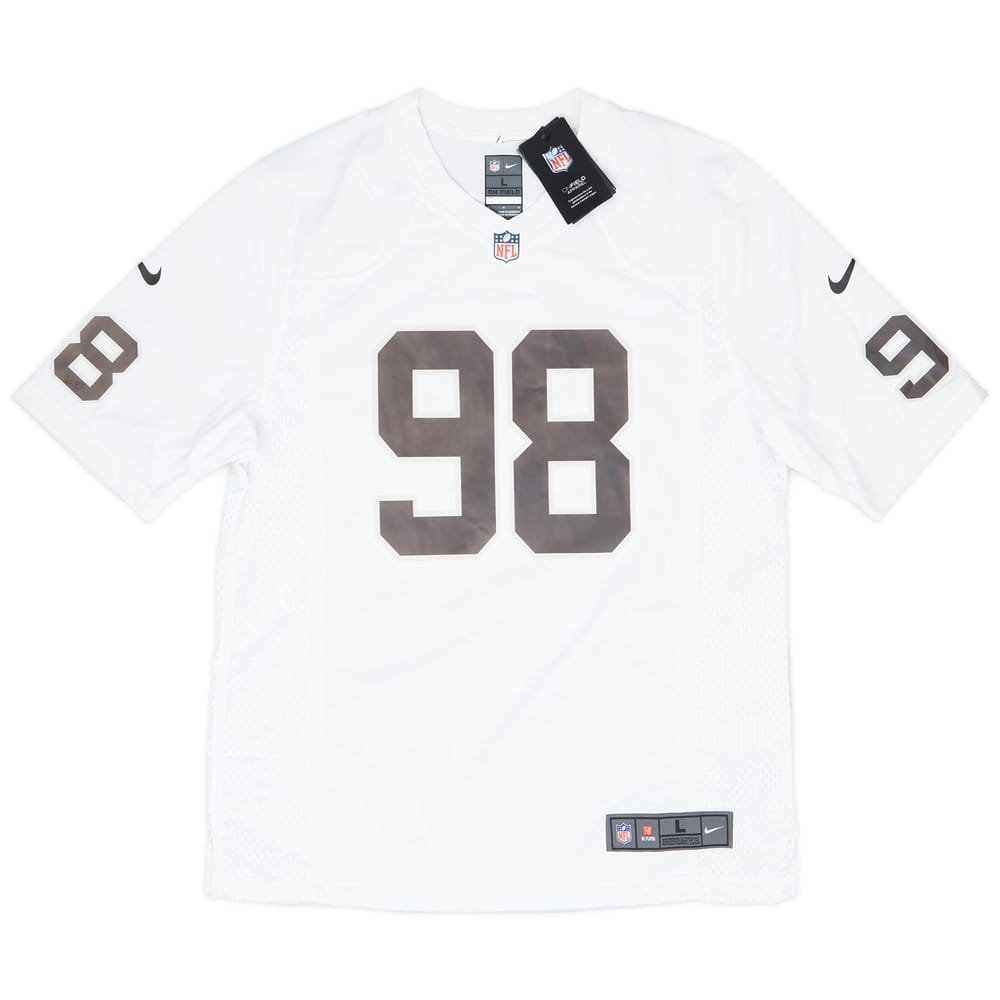 2020-24 Las Vegas Raiders Crosby #98 Nike Game Away Jersey (L)