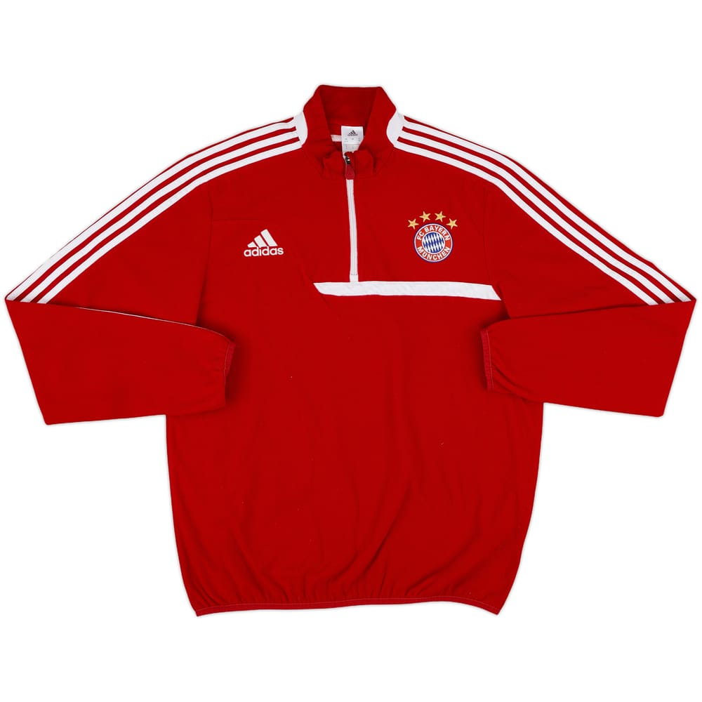 2013-14 Bayern Munich adidas 1/4 Zip Fleece Top - 8/10 - (L/XL)
