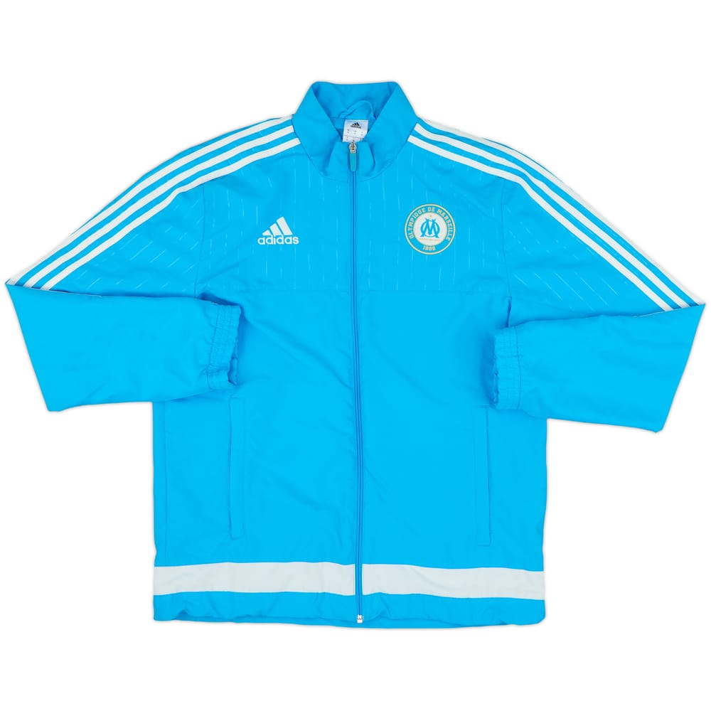2015-16 Olympique Marseille adidas Track Jacket - 8/10 - (M)