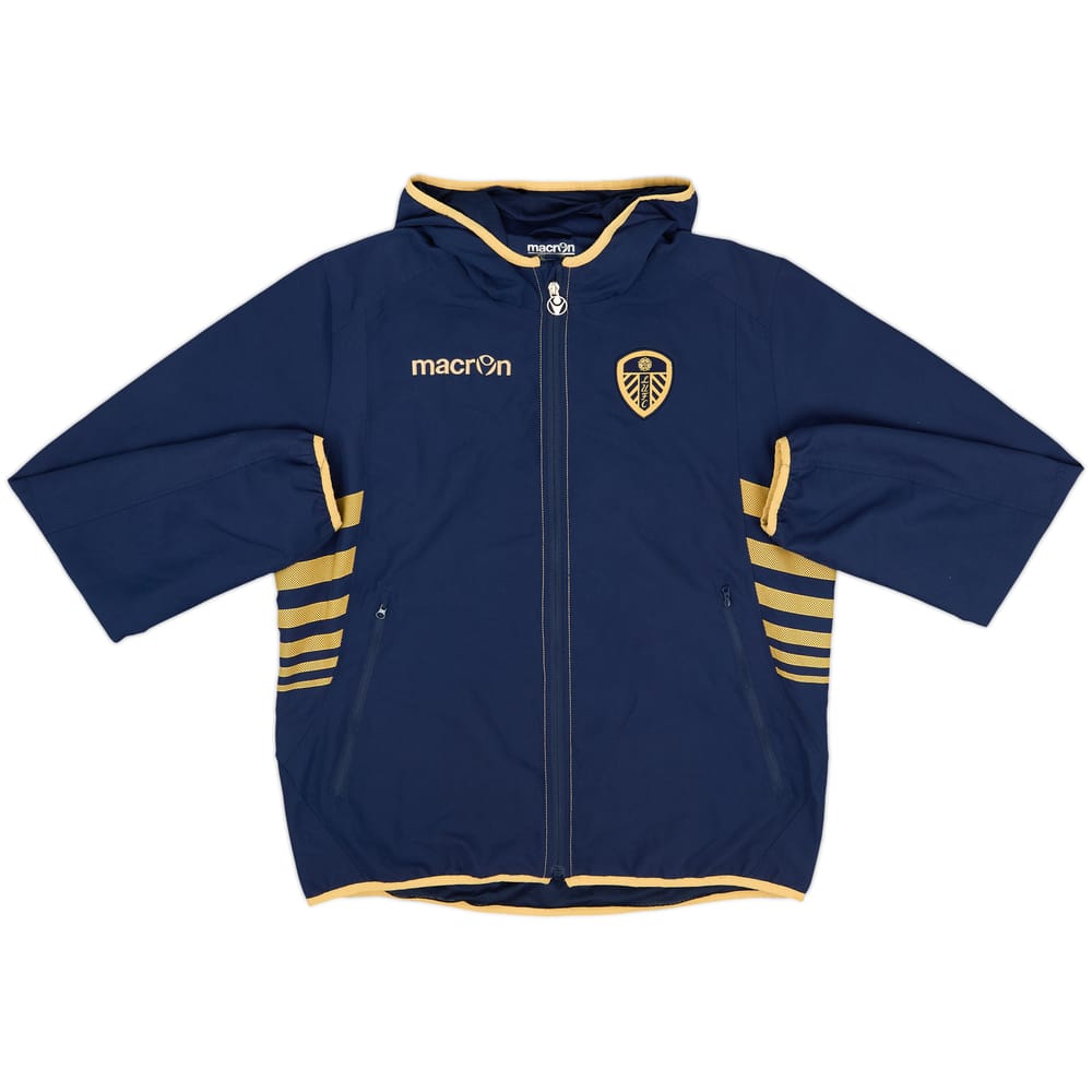 2013-14 Leeds United Macron Hooded Track Jacket - 8/10 - (M)