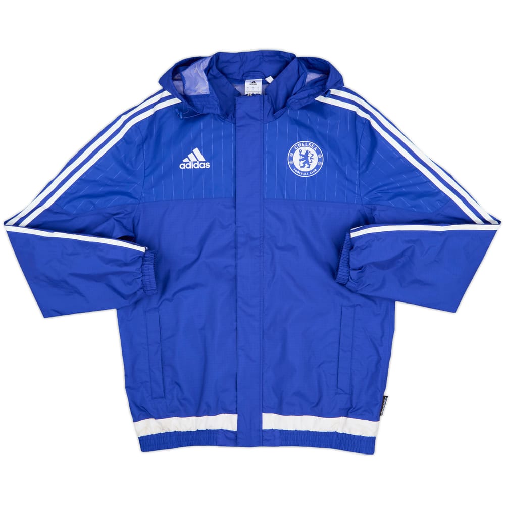 2015-16 Chelsea adidas Hooded Rain Jacket - 8/10 - (M)