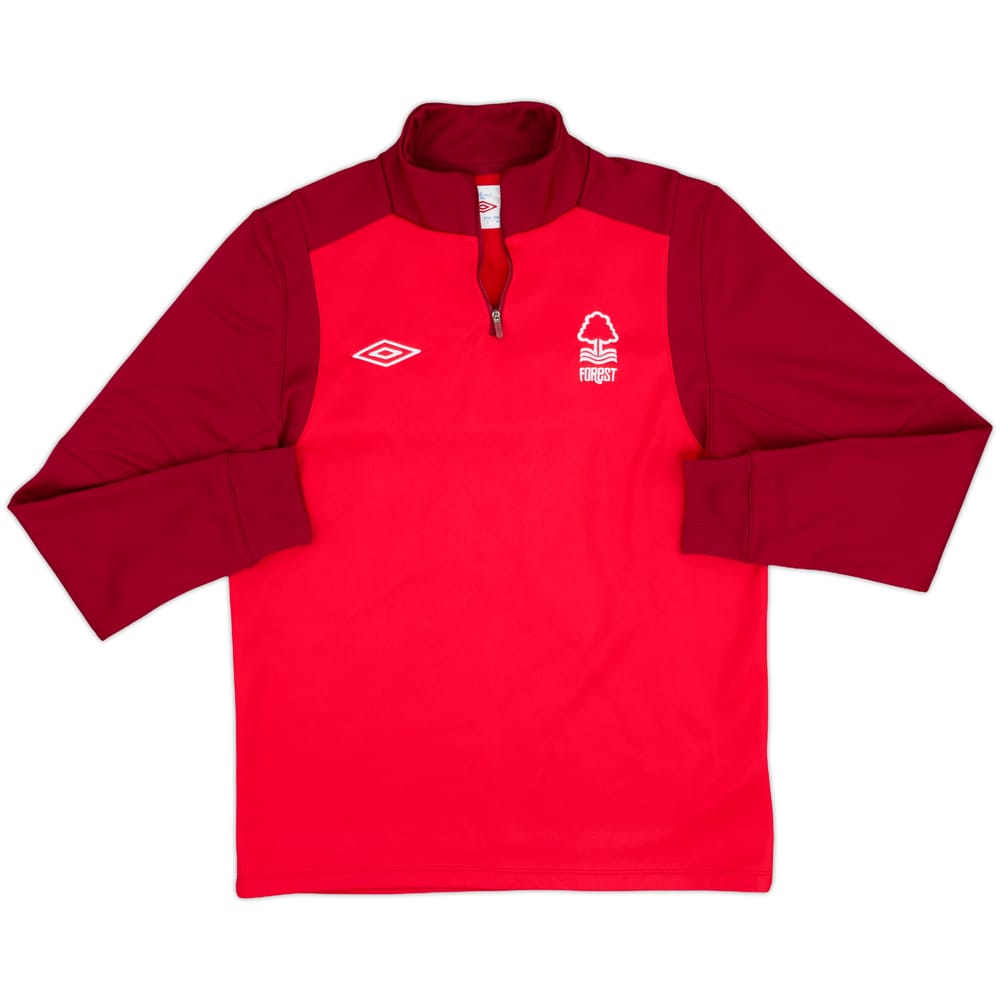 2010-11 Nottingham Forest Umbro 1/4 Zip Drill Top - 8/10 - (M)