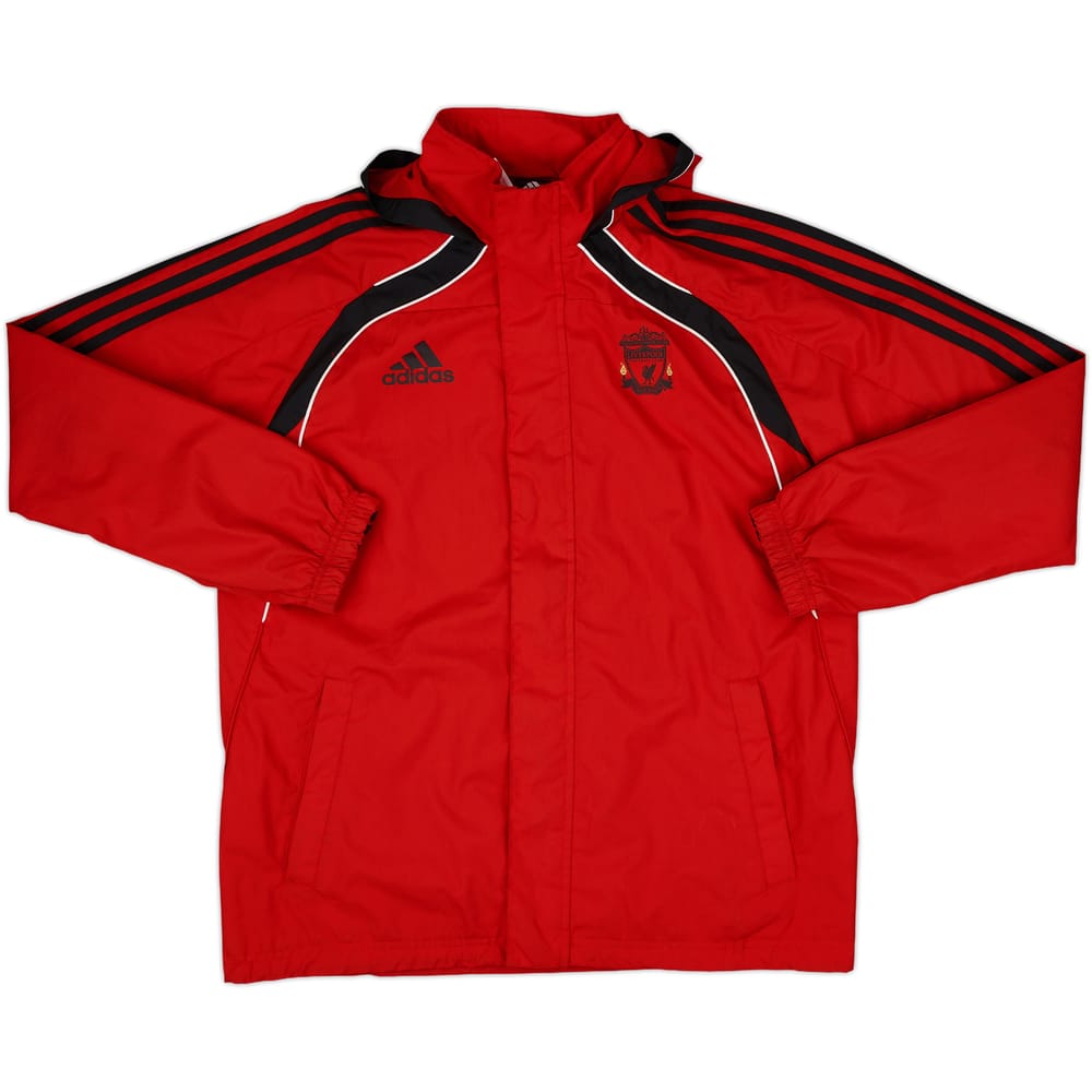 2010-11 Liverpool adidas Hooded Track Jacket - 9/10 - (XL.Boys)