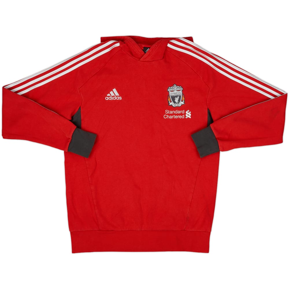 2011-12 Liverpool adidas Hooded Sweat Top - 8/10 - (L/XL)