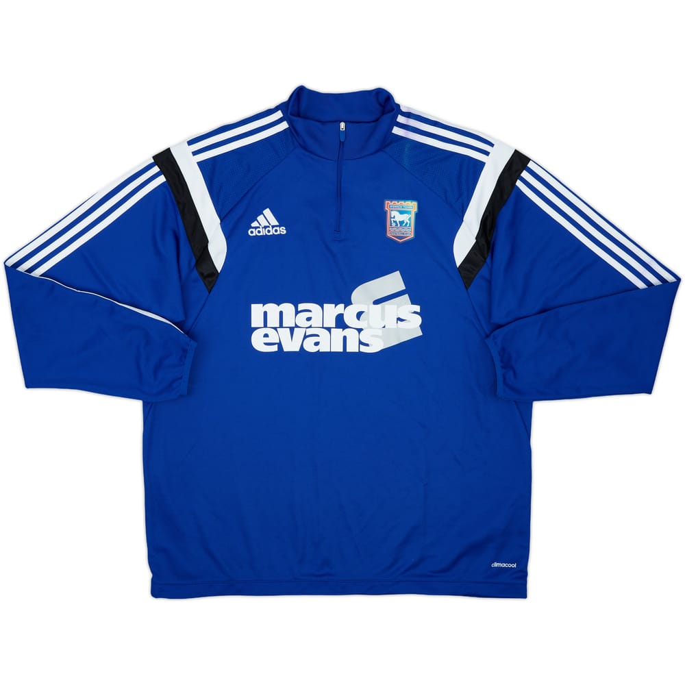 2014-15 Ipswich adidas 1/4 Zip Training Top - 6/10 - (XL)