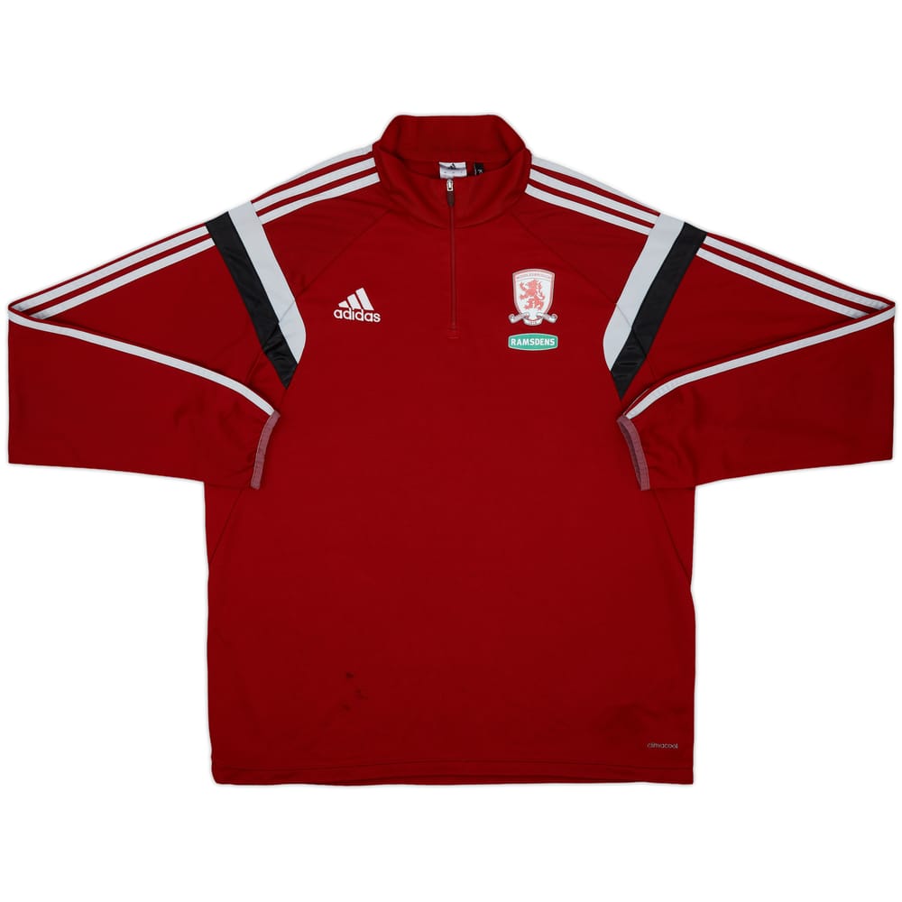 2013-14 Middlesbrough adidas 1/4 Zip Training Top - 5/10 - (XL)
