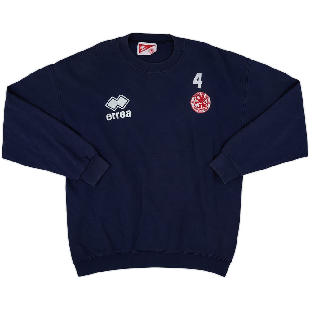 1996-97 Middlesbrough Errea Player Issue Sweat Top #4 - 6/10 - (XXL)