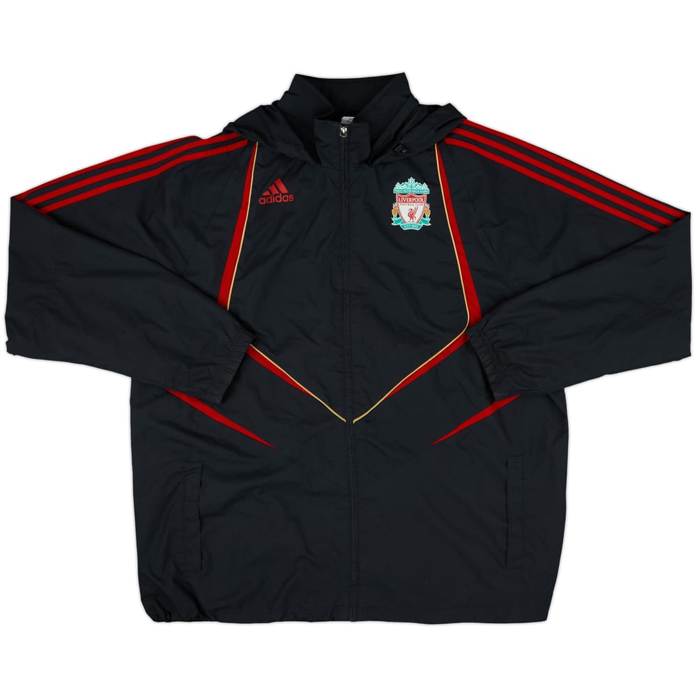 2009-10 Liverpool adidas Hooded Rain Jacket - 8/10 - (XXL)