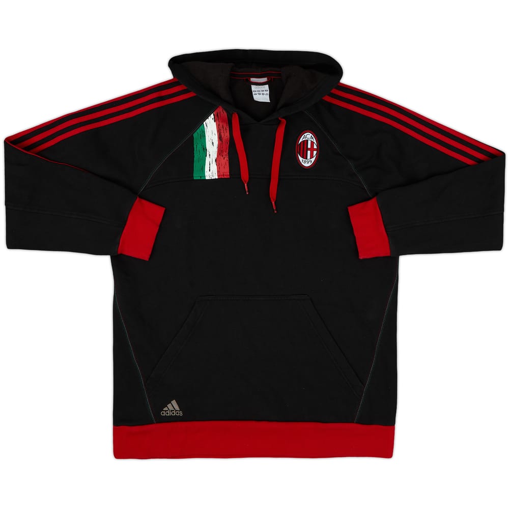 2012-13 AC Milan adidas Hooded Sweat Top - 9/10 - (L)