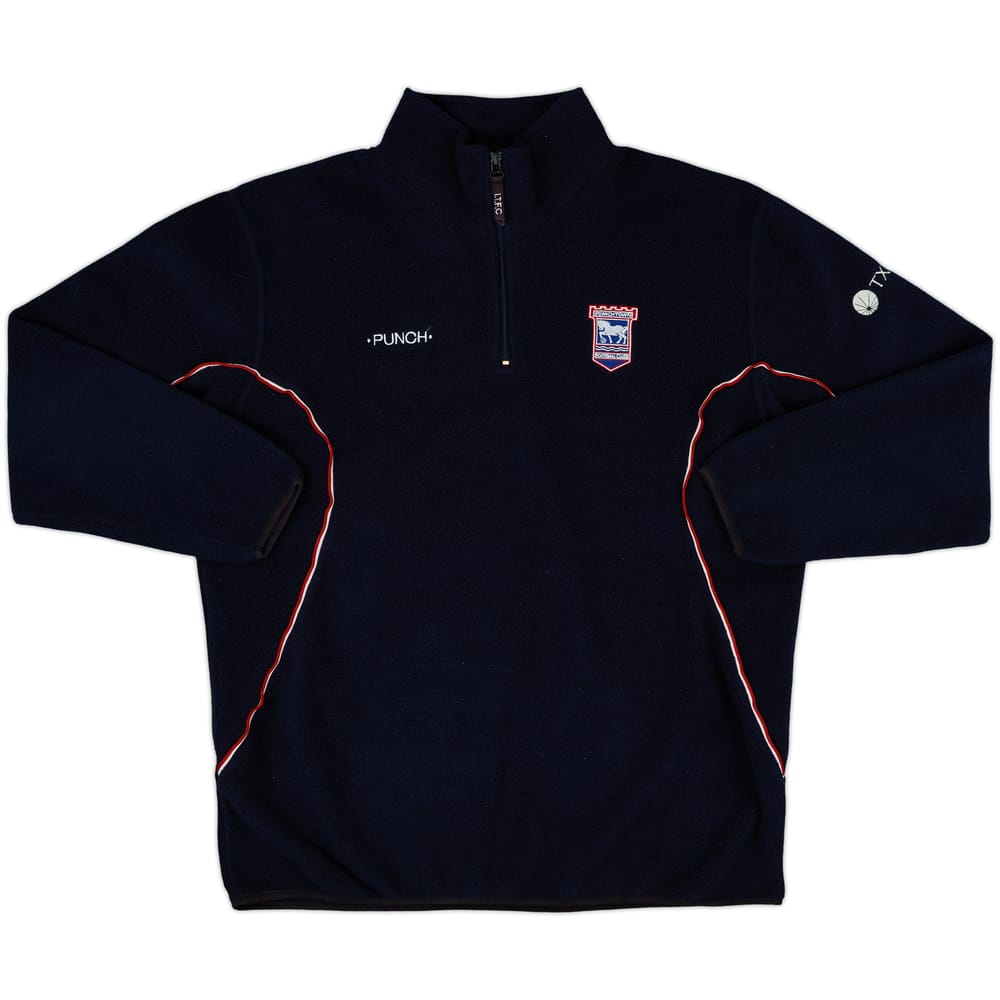 2000-01 Ipswich Punch 1/4 Zip Fleece Top - 9/10 - (L)