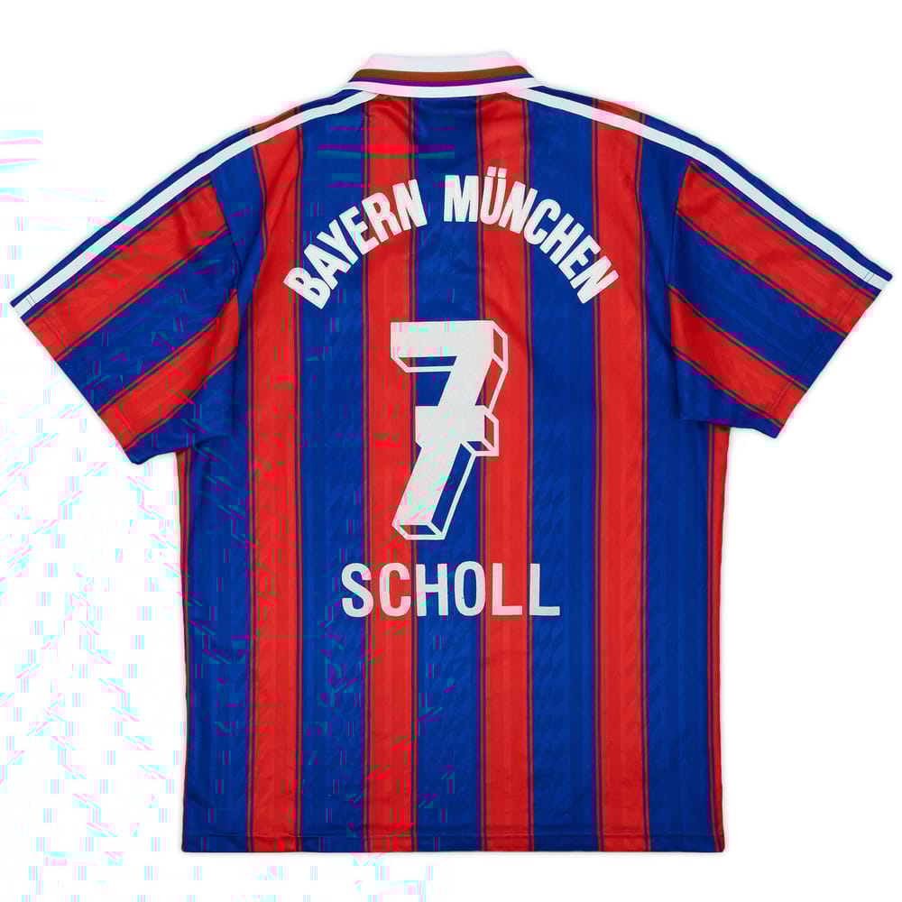 1995-97 Bayern Munich Home Shirt Scholl #7 - 8/10 - (S)