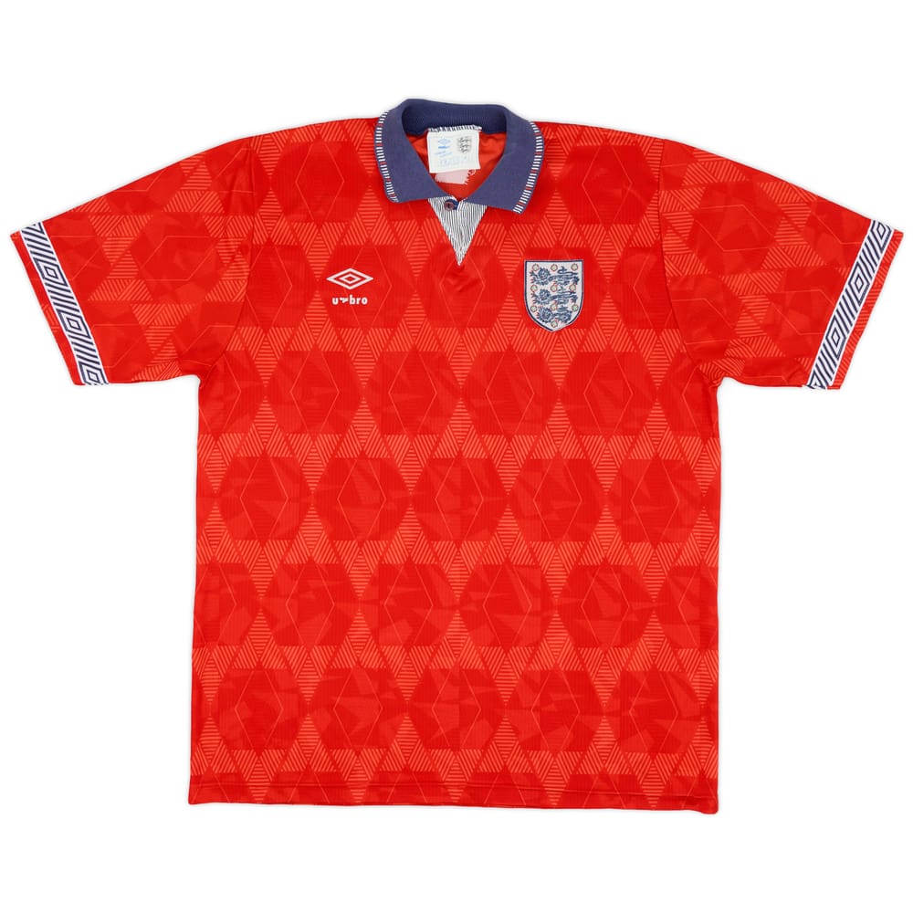 1990-93 England Away Shirt - 5/10 - (L)