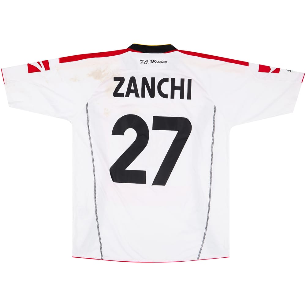 2006-07 Messina Match Issue Home Shirt Zanchi #27