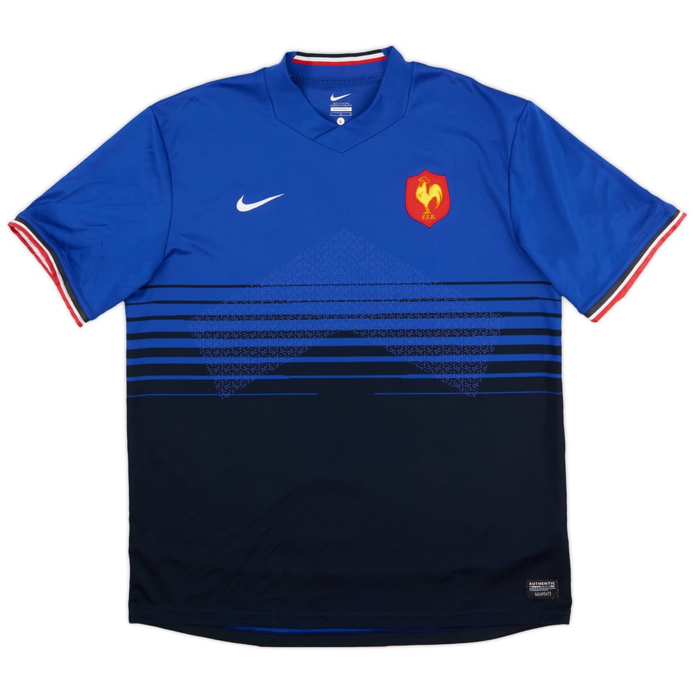 2011-12 France Rugby Home Shirt - 8/10 - (L)