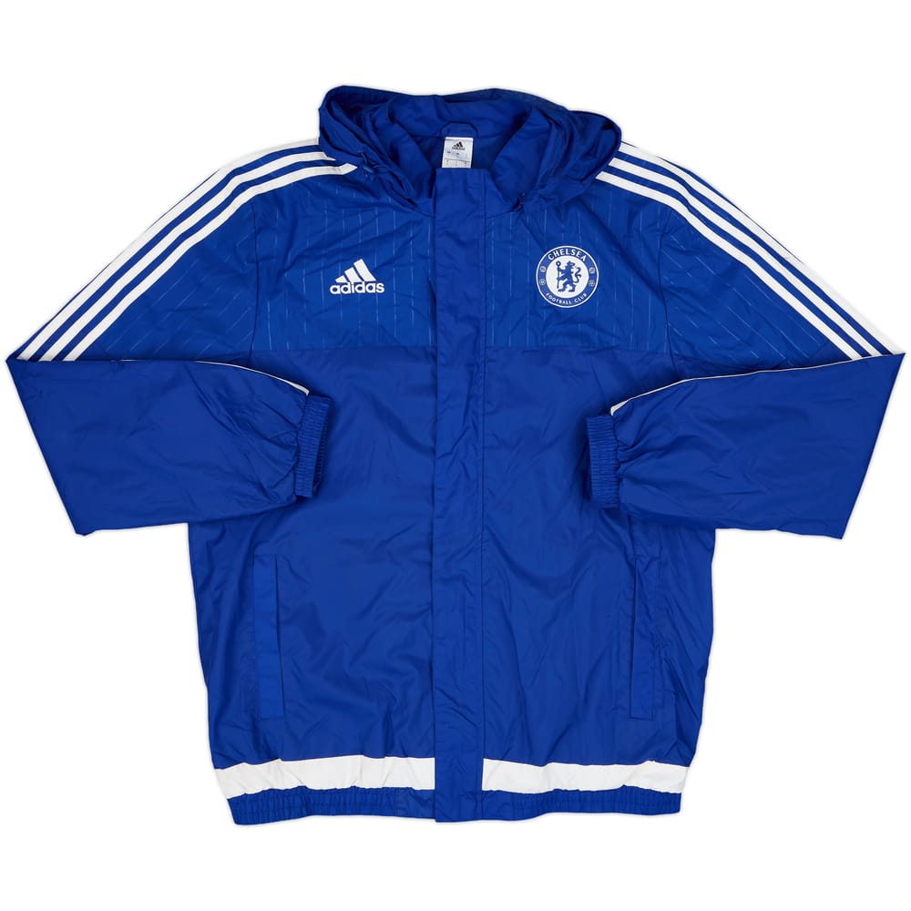 2015-16 Chelsea adidas Hooded Rain Coat - 8/10 - (L)