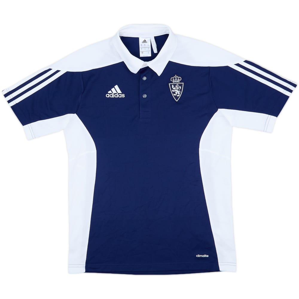 2016-17 Real Zaragoza adidas Polo Shirt - 9/10 - (S)
