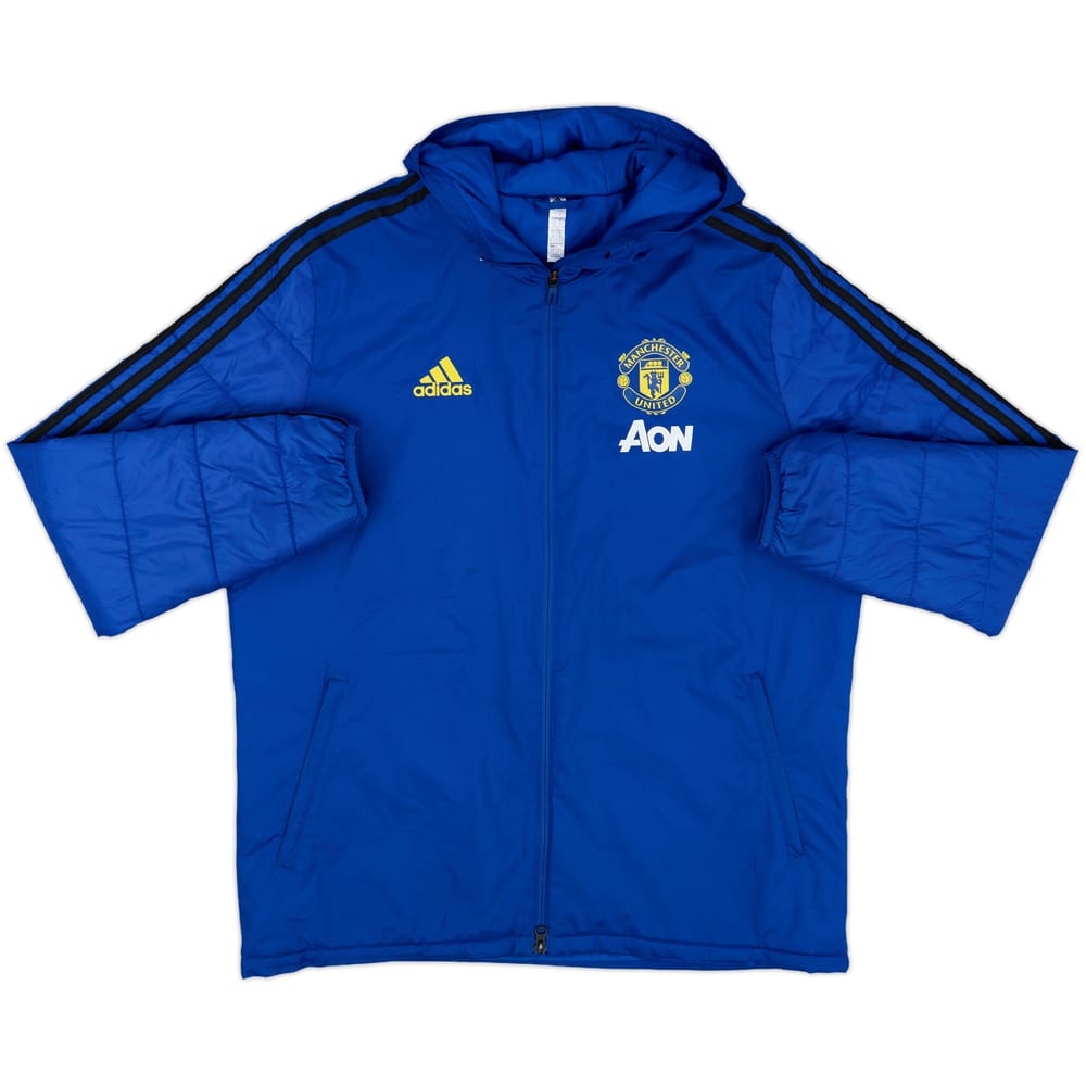 2019-20 Manchester United adidas Padded Bench Coat - 7/10 - (L)