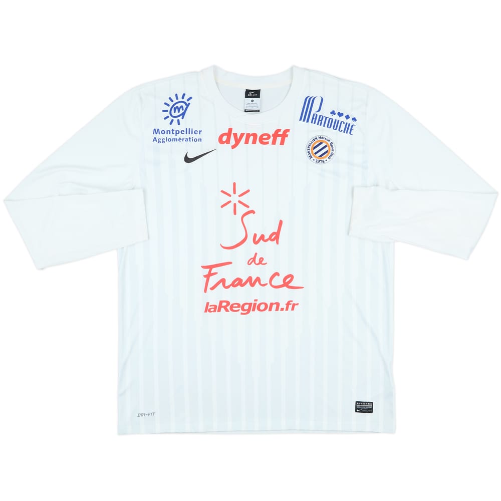 2012-13 Montpellier Away L/S Shirt - 7/10 - (XL)