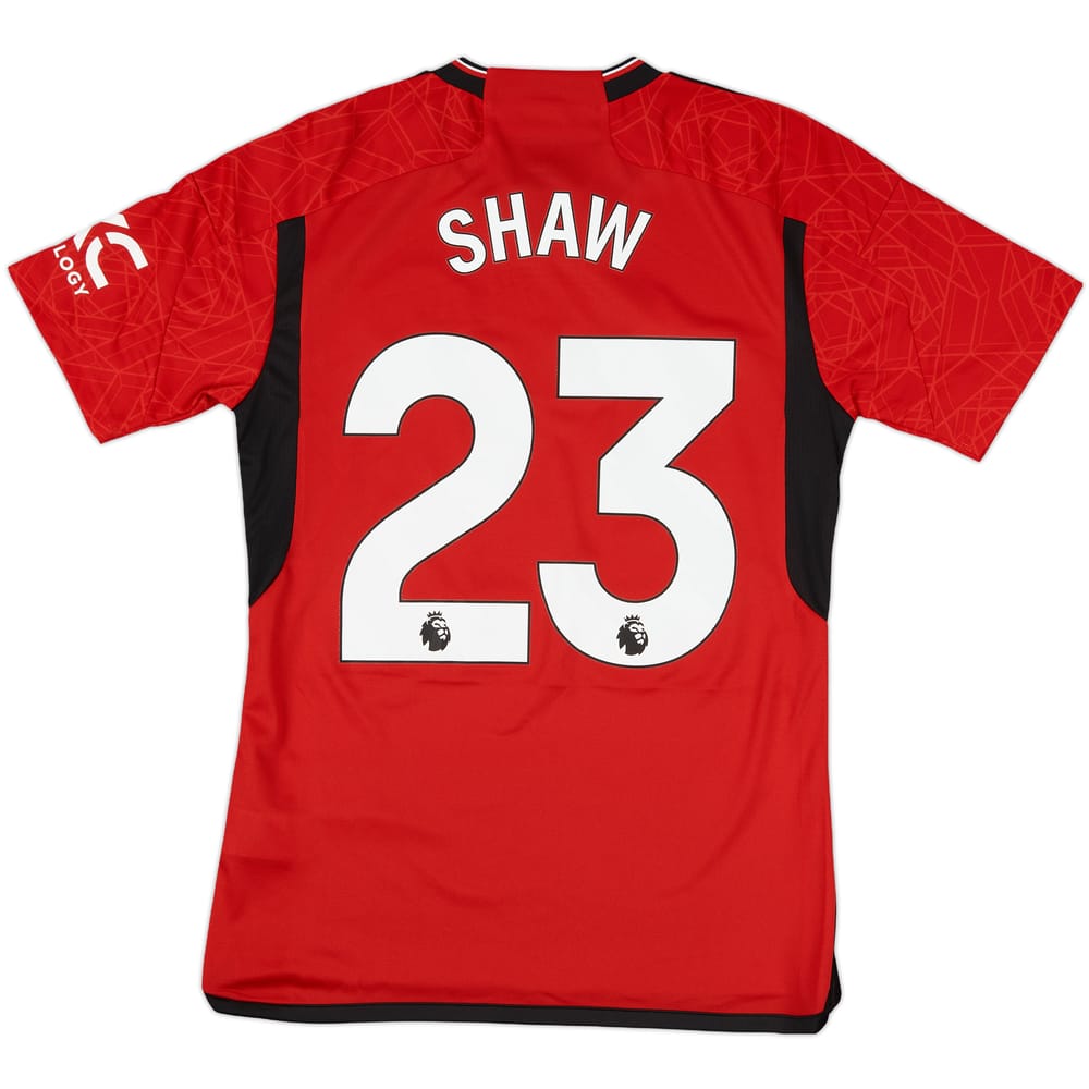 2023-24 Manchester United Home Shirt Shaw #23 (S)