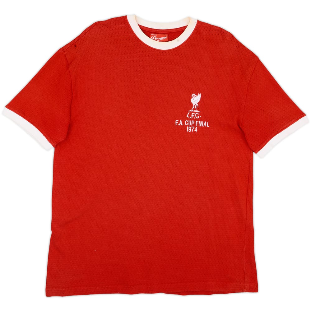 1974 Liverpool 'FA Cup Final' Retro Home Shirt - 6/10 - (L)
