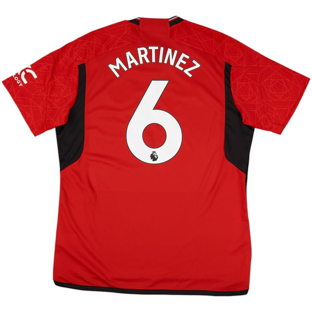 2023-24 Manchester United Home Shirt Martinez #6 (XL)