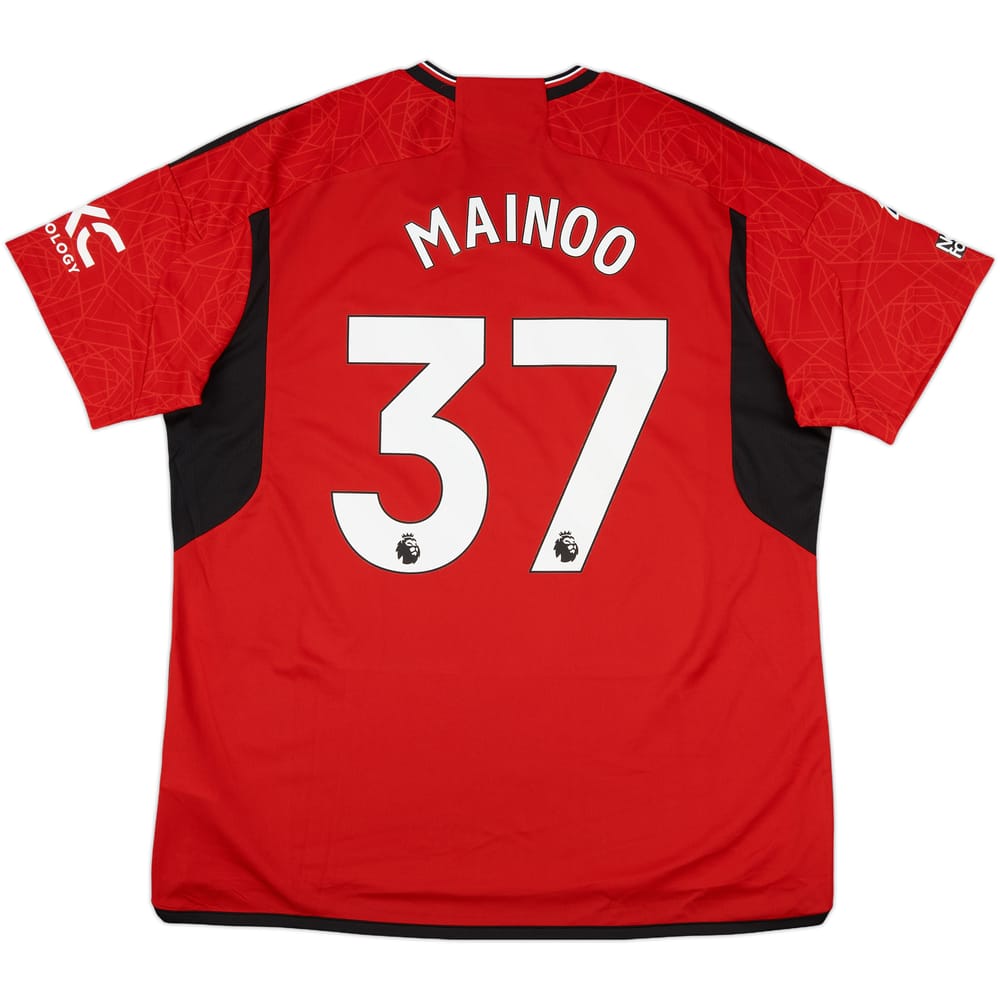 2023-24 Manchester United Home Shirt Mainoo #37 (XXL)