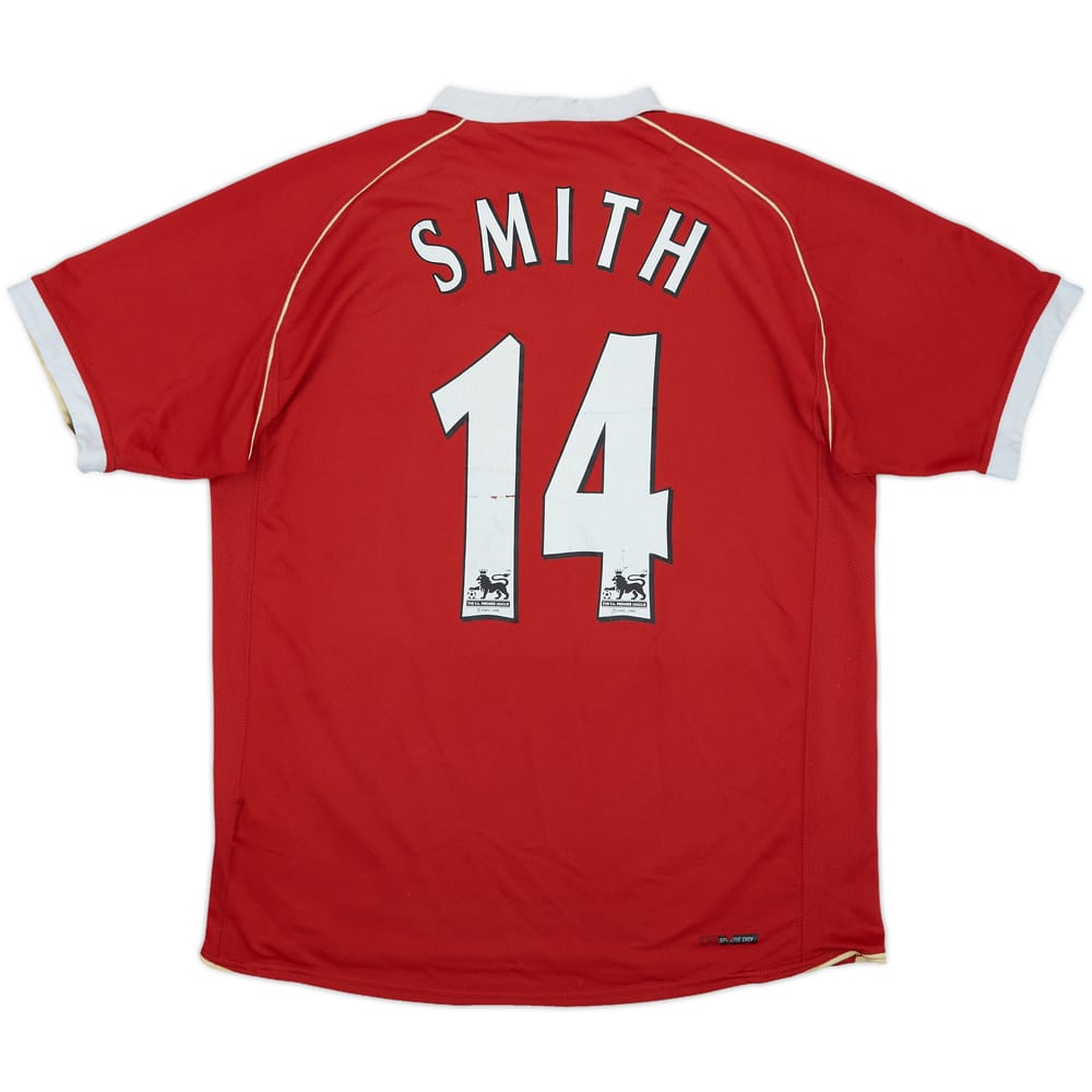 2006-07 Manchester United Home Shirt Smith #14 - 5/10 - (L)