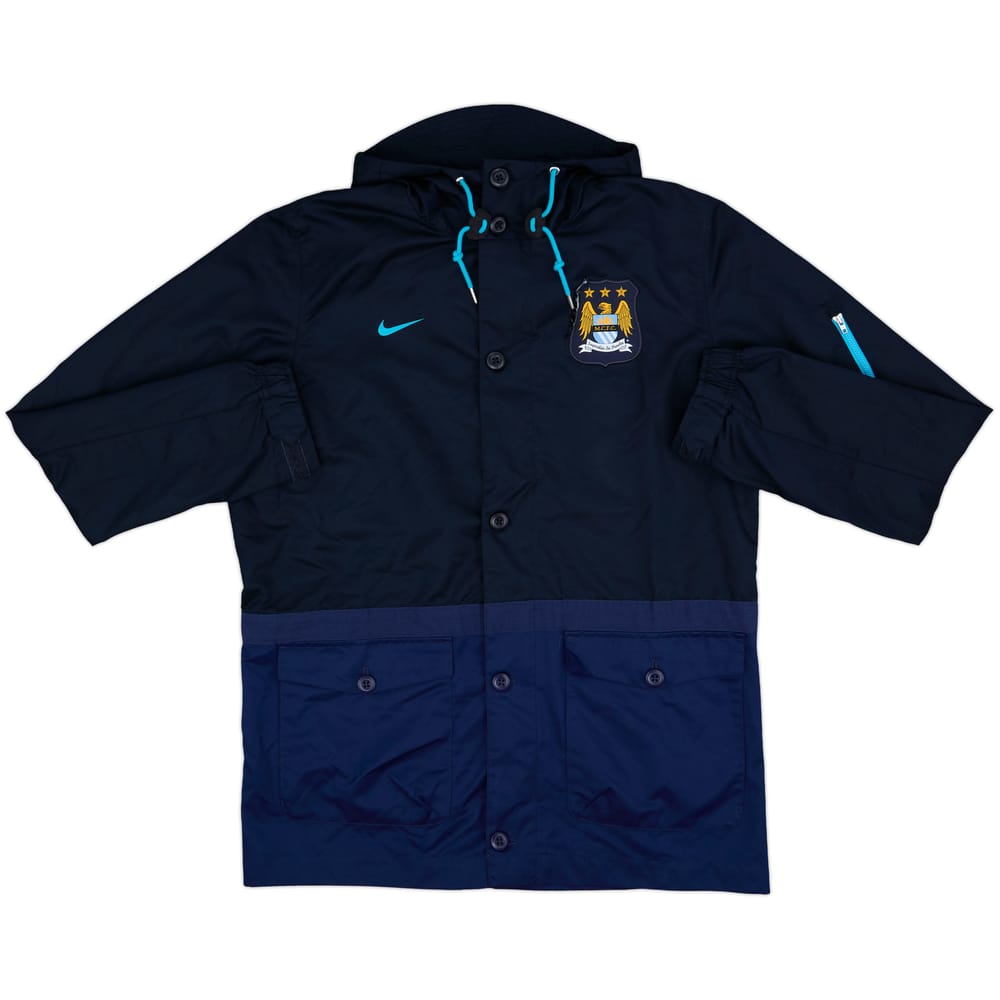 2015-16 Manchester City Nike Hooded Rain Jacket - 4/10 - (L)