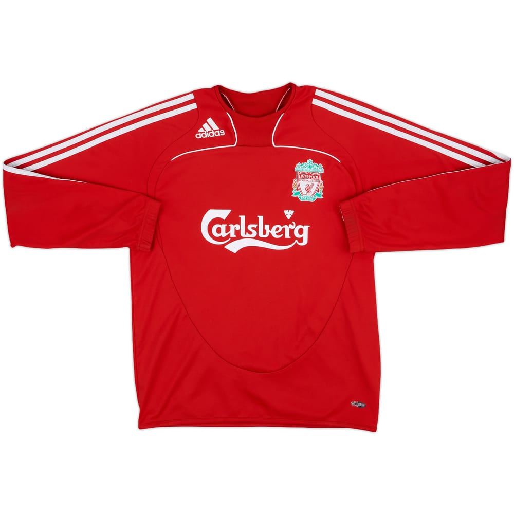 2008-09 Liverpool adidas Sweat Top - 8/10 - (S)